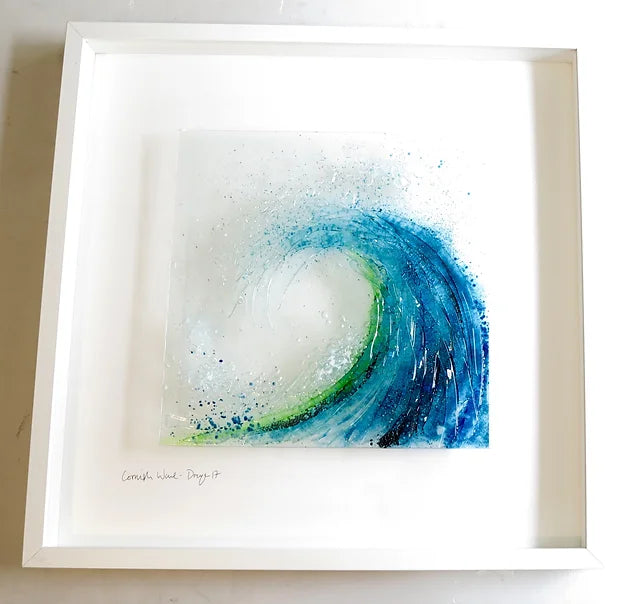 Dreya, Glass Art - Large Breaking Wave