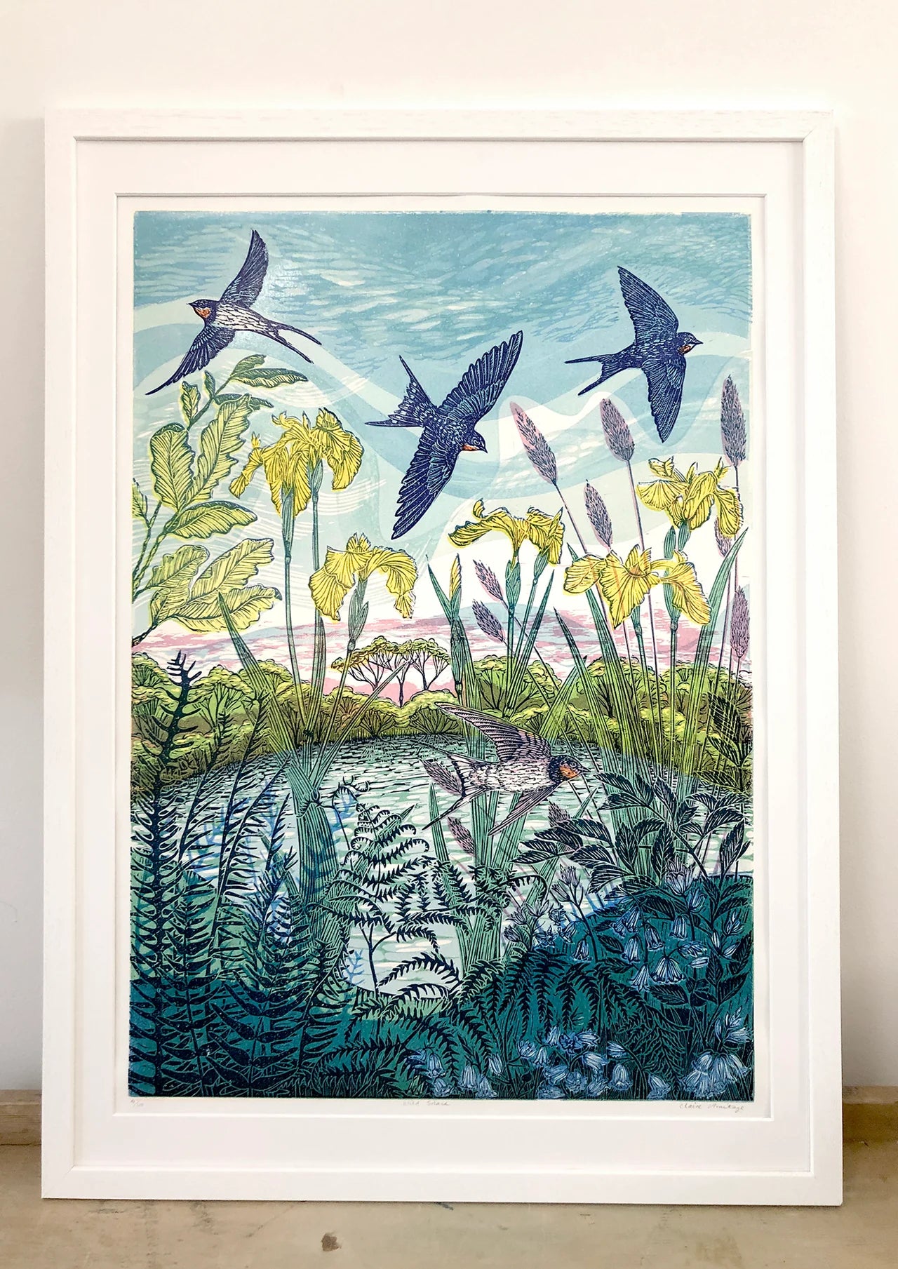 Claire Armitage, Wild Solace Limited edition Lino Print