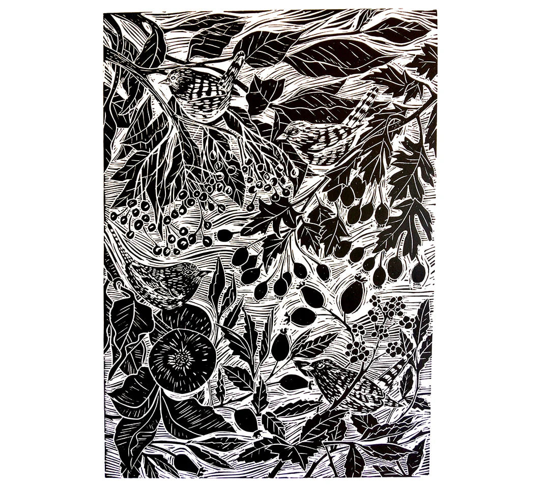 Claire Armitage, Wild Berries Limited Edition Lino Print