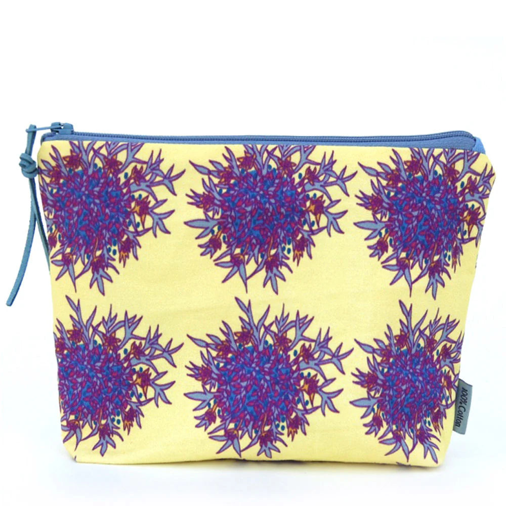 Claire Armitage, Lemon Flowers Makeup Bag