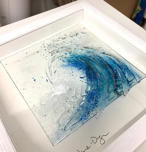 Dreya, Glass Art - Small Breaking Wave